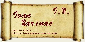 Ivan Marinac vizit kartica